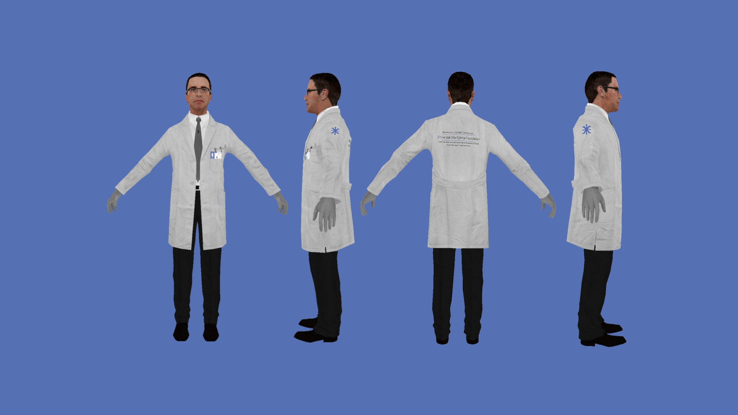 Scientists Playermodel Preview